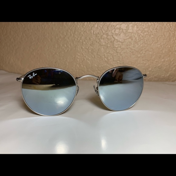 Ray Ban Round Flash Sunglasses - Picture 2 of 5